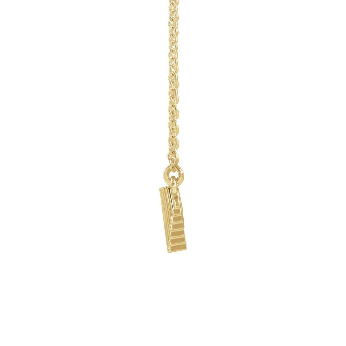 14K Yellow Gold Art Deco-Inspired Geometric Necklace