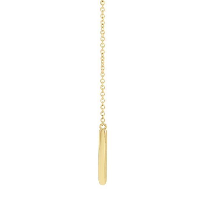 14K Yellow Gold Large U-Shaped Necklace