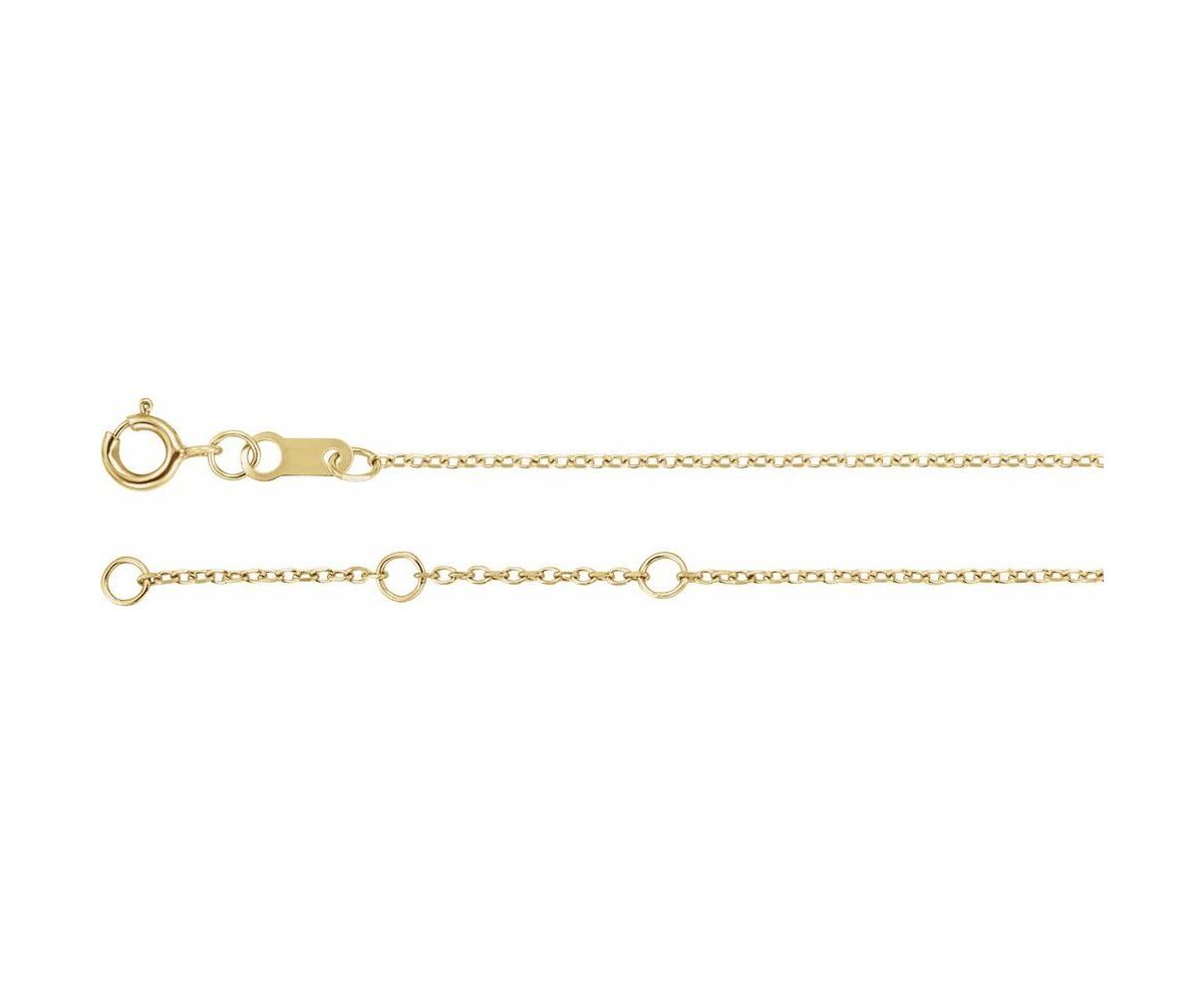 14K Yellow Gold Bezel-Set Diamond Bracelet