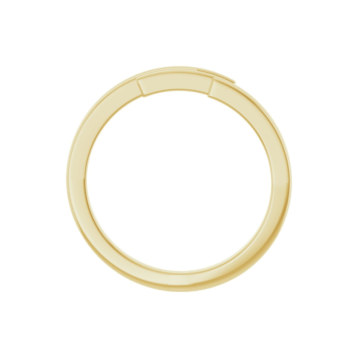 14K Yellow Gold Geometric Bypass Ring