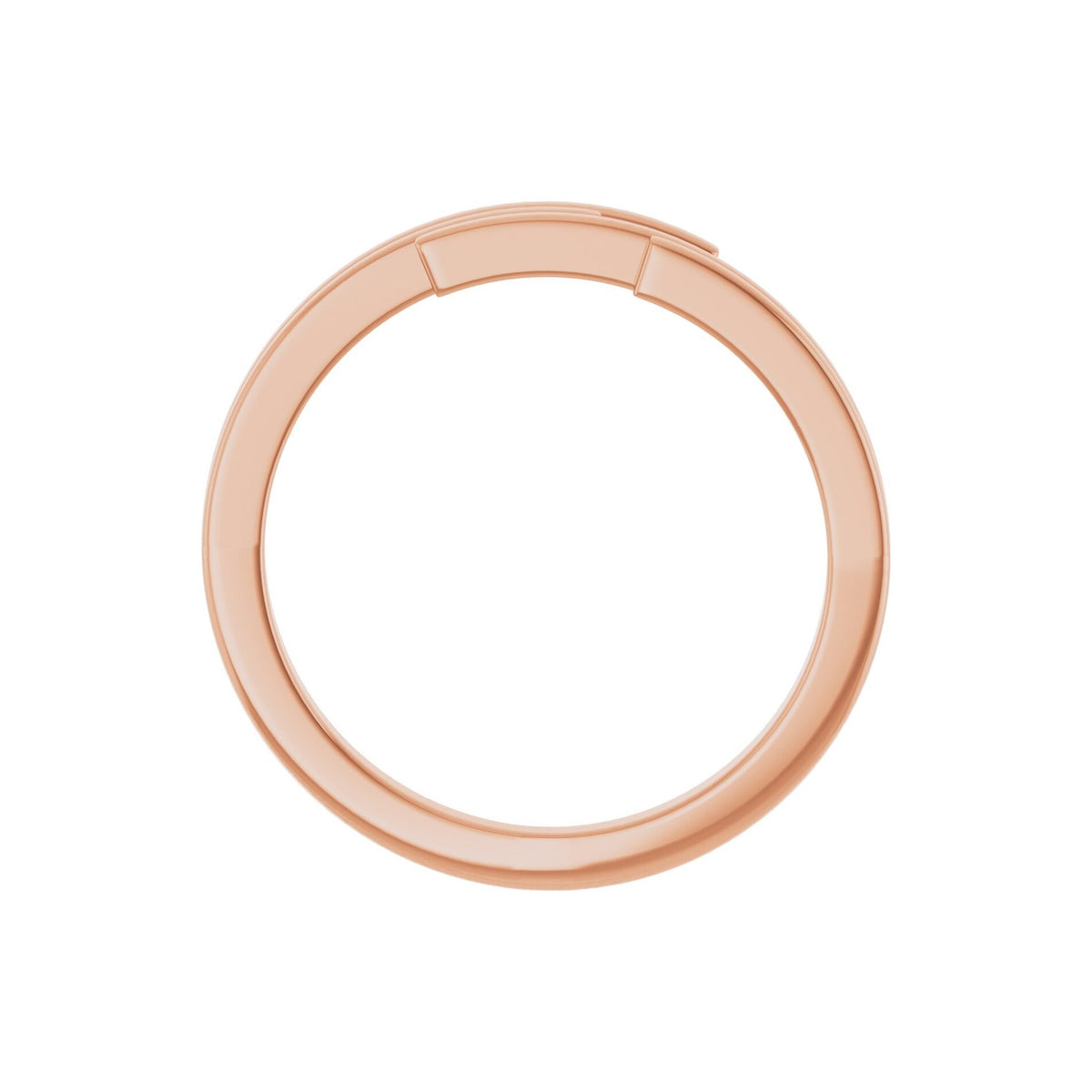 14K Rose Gold Geometric Bypass Ring