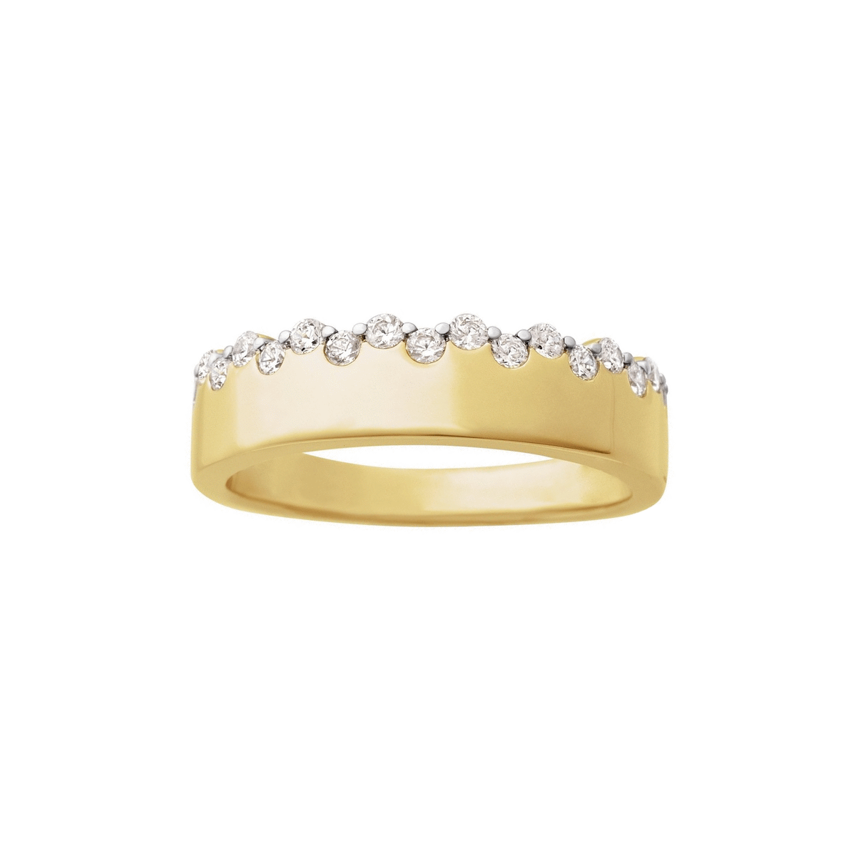 14K Yellow Gold and Diamond Sierra Nevada Ring