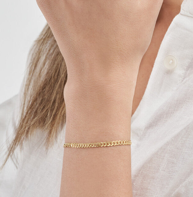 14K Yellow Gold Cuban Link Bracelet