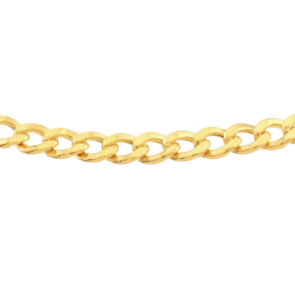 14K Yellow Gold Adjustable Curb Link Bracelet