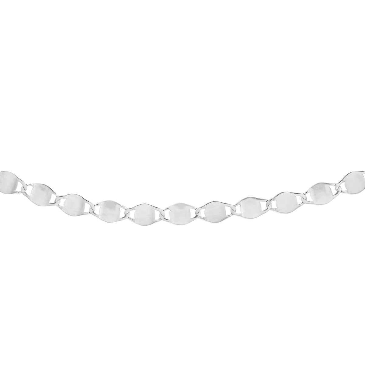 14K White Gold Valentino Chain Choker