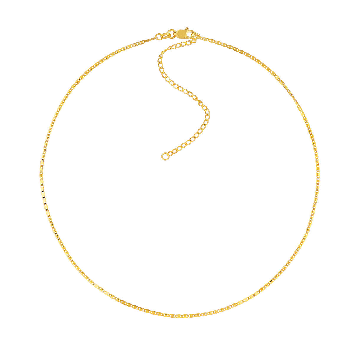 14K Yellow Gold Valentino Chain Choker