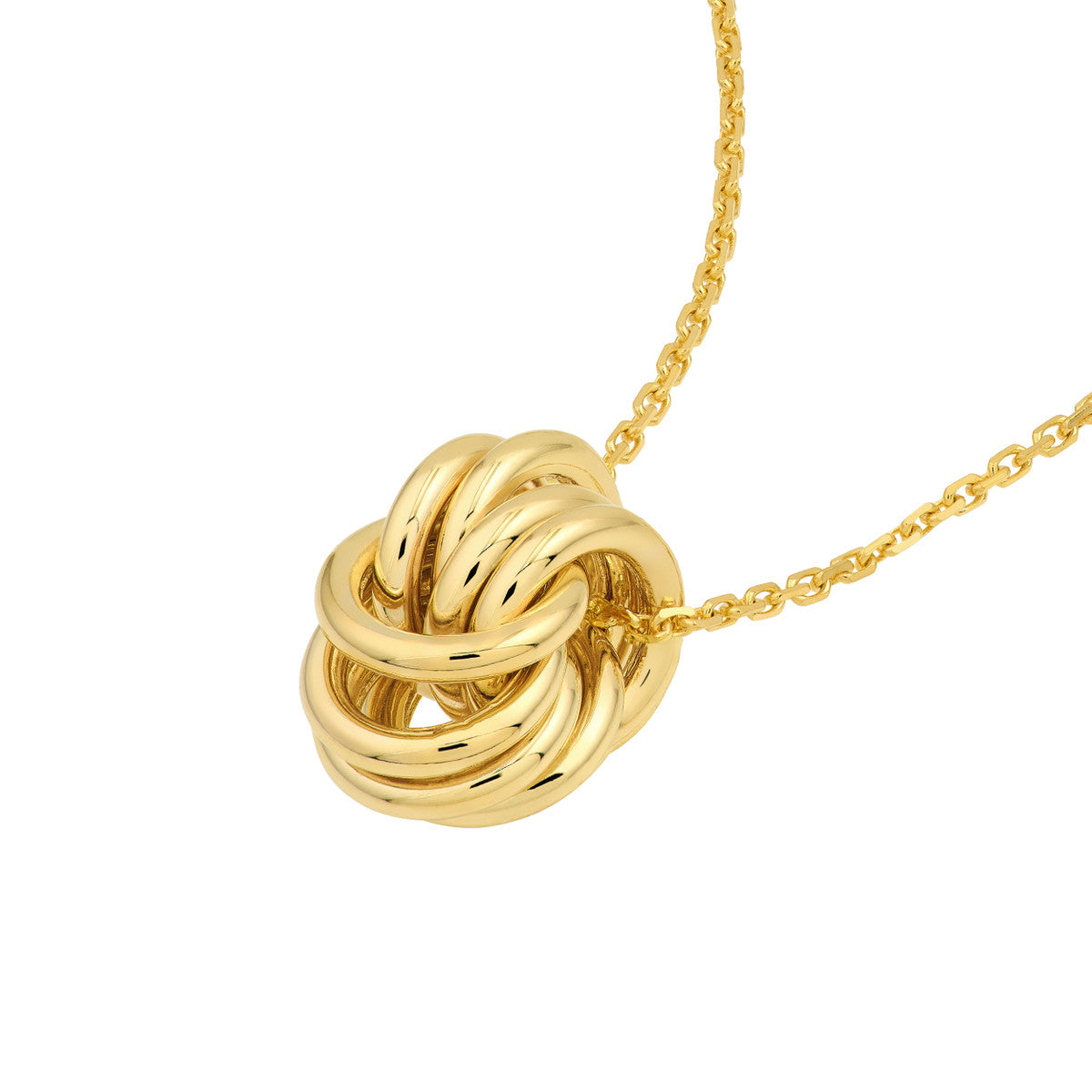 14K Yellow Gold Love Knot Necklace