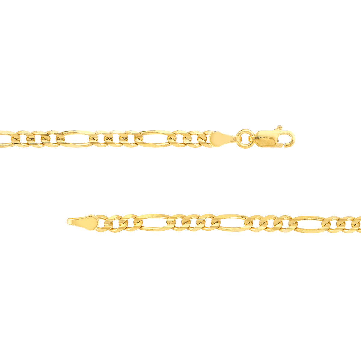 14K Yellow Gold Figaro Chain Link Bracelet