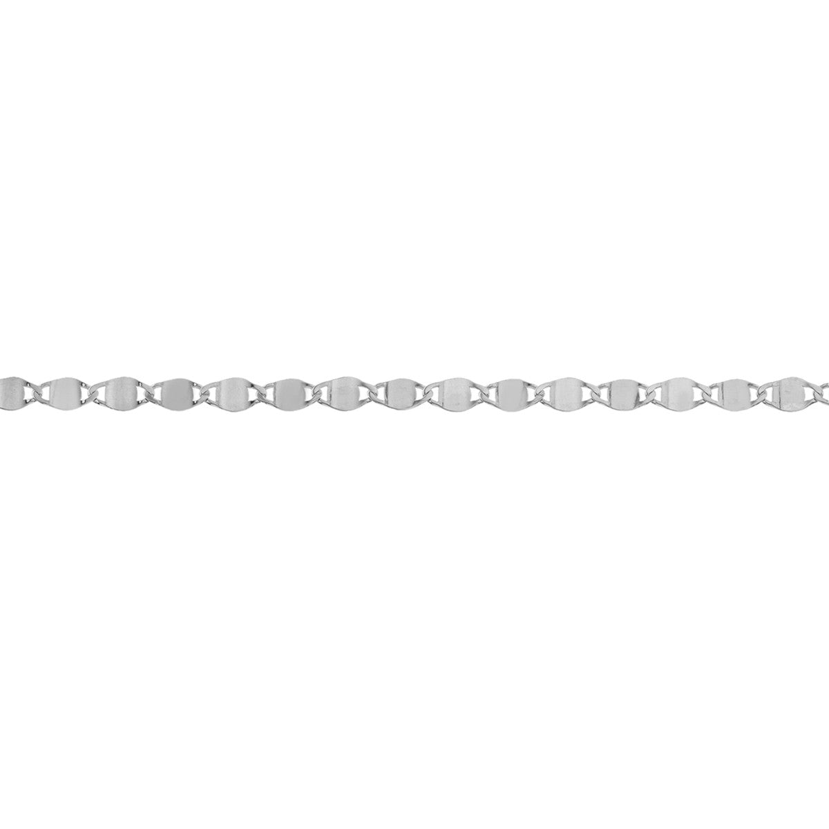 14K White Gold Valentino Chain Bracelet