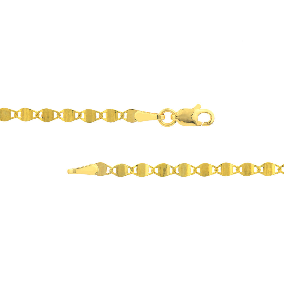 14K Yellow Gold Valentino Chain Bracelet