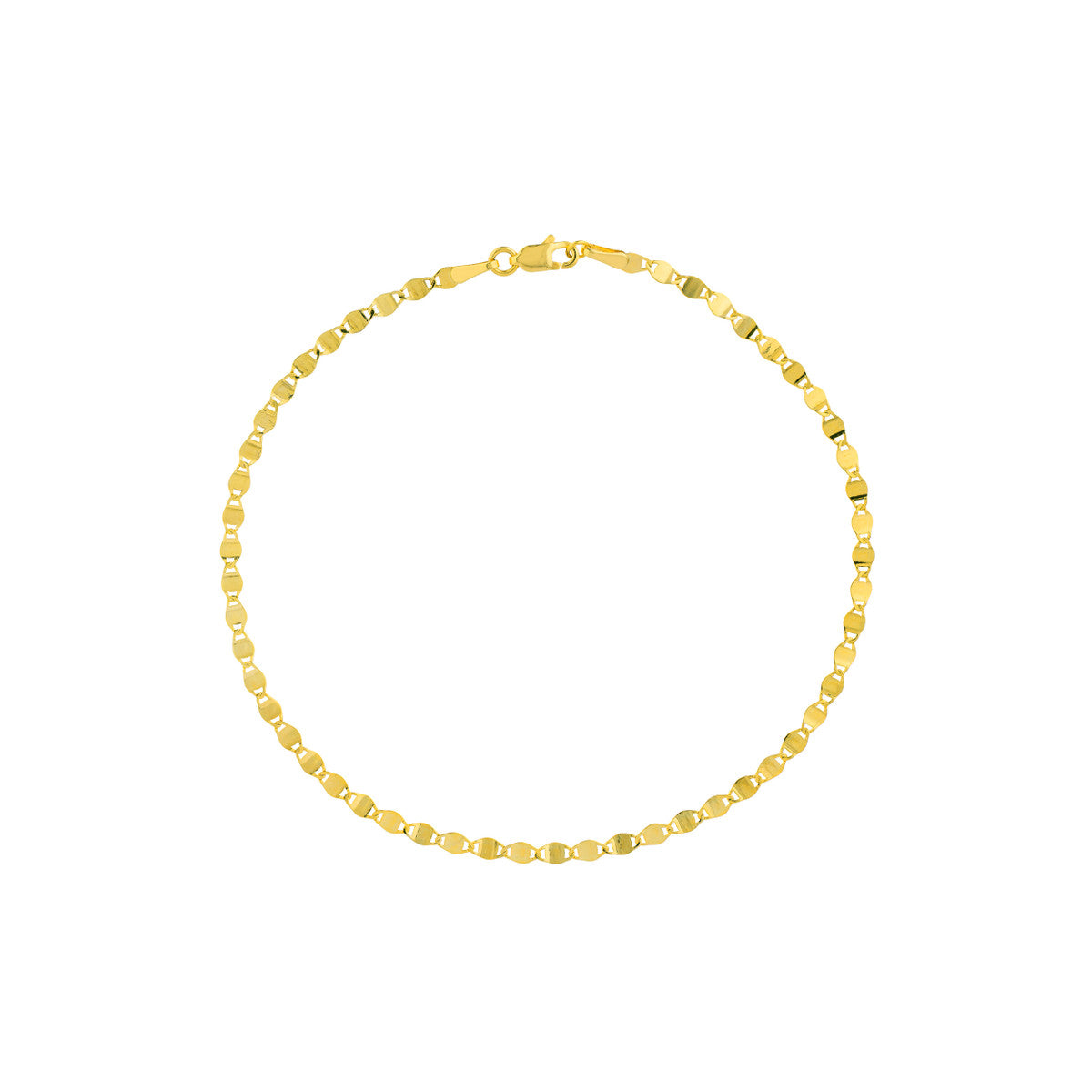 14K Yellow Gold Valentino Chain Bracelet