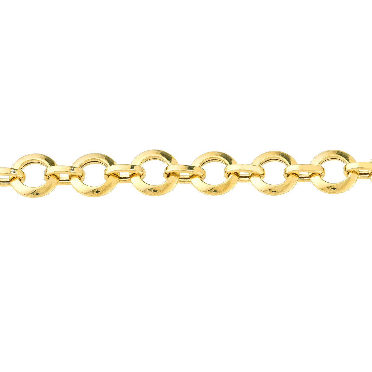 Puffed Round Link Bracelet