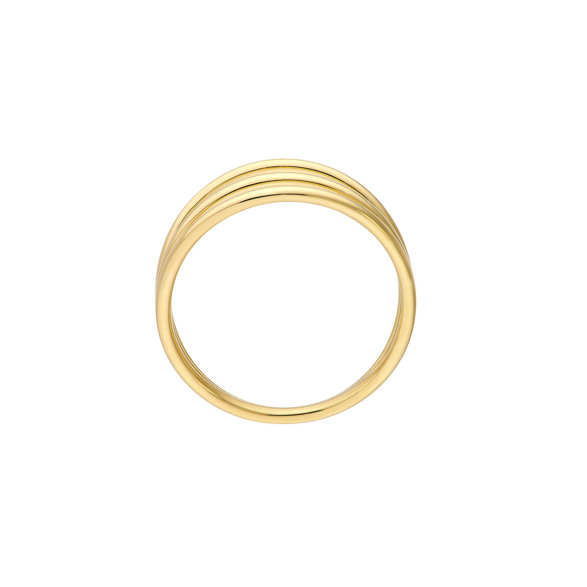 14K Yellow Gold Triple Wire Ring