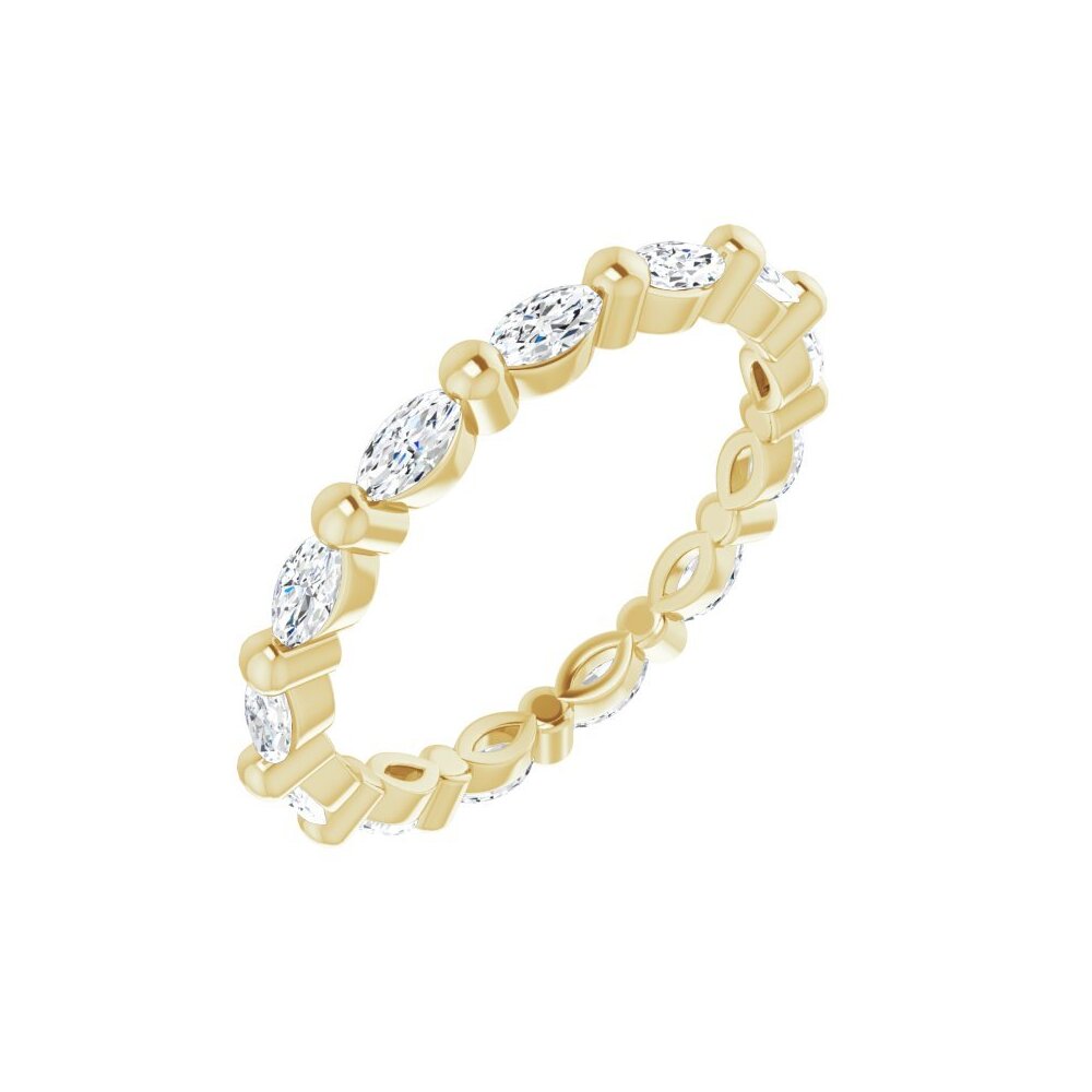 Yellow Gold Marquise Eternity Band