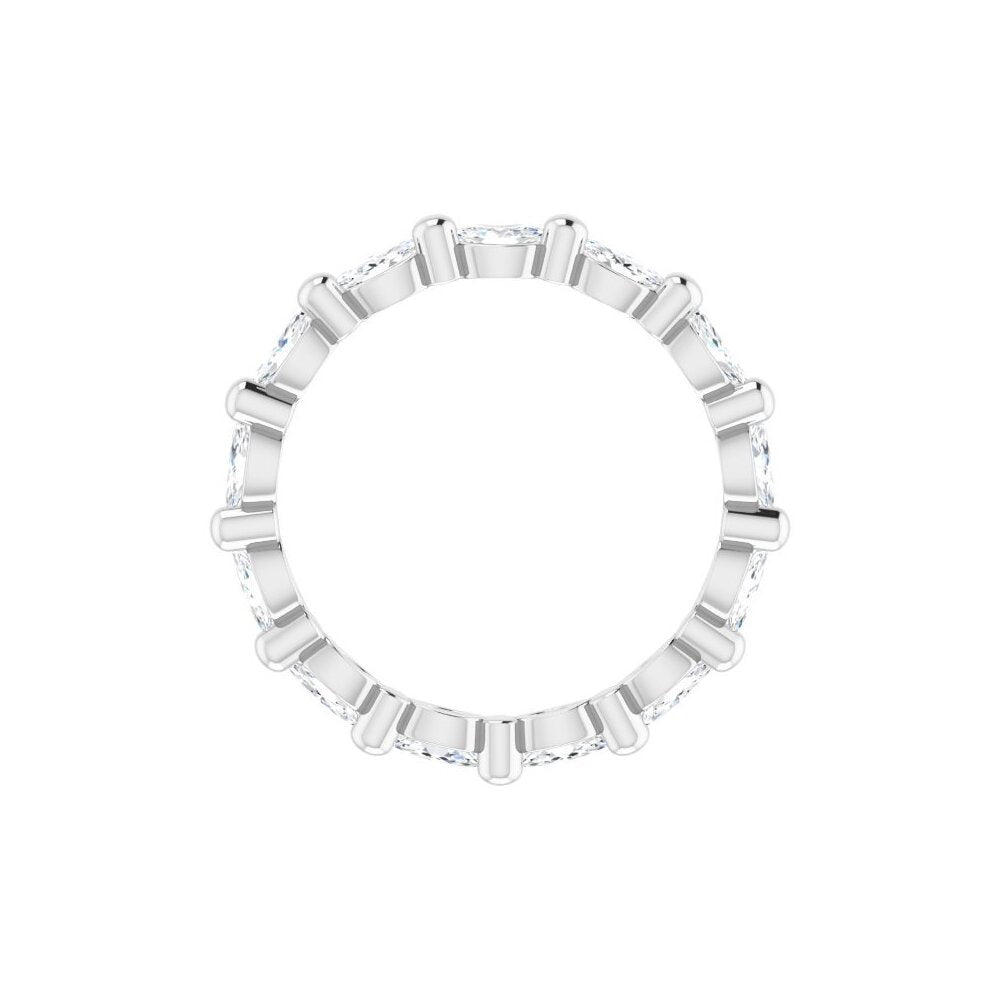 White Gold Marquise Eternity Band