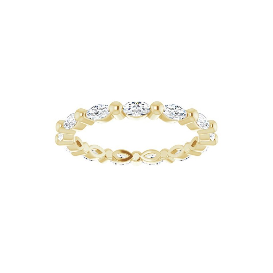 Yellow Gold Marquise Eternity Band